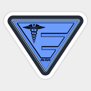 Dr. Evil Logo Sticker